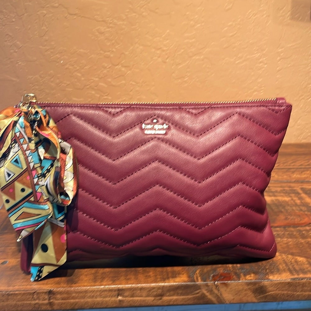 Kate Spade Quilted Leather Extra Large Wristlet/Clutch